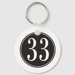 Porte-clés Cercle #33 noir