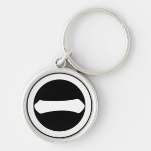 Porte-clés Cercle avec caractère un