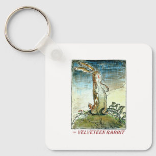 Porte-clés Cercle de clé de lapin Velveteen