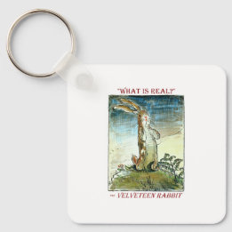 Porte-clés Cercle de clé de lapin Velveteen