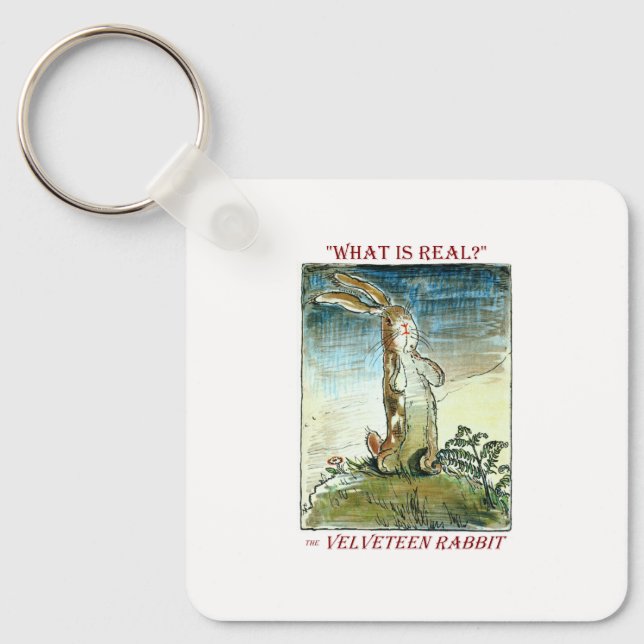Porte-clés Cercle de clé de lapin Velveteen (Recto)