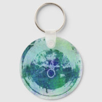 Cercle Grunge Abstrait n Porte - clé étoile