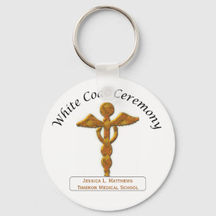 Porte-clés Cérémonie de blouse blanche Médicale or, cadeaux r