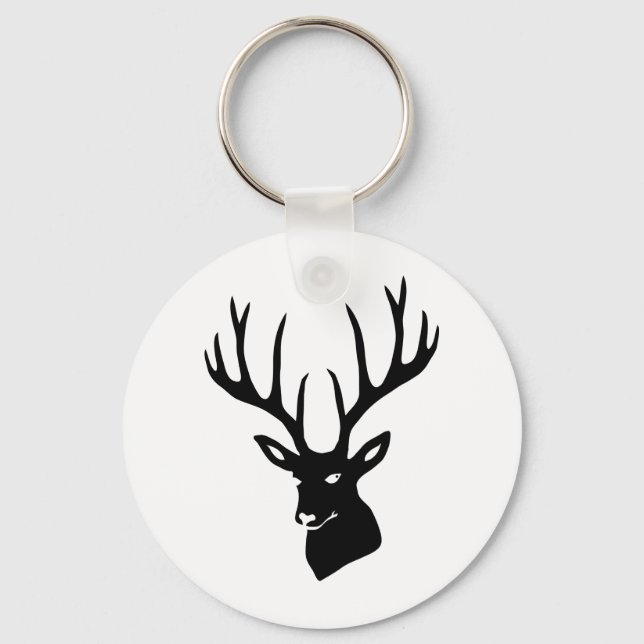 Porte-clés Cerf Bois de cerf Gibier Elch Reh Jour Deer (Recto)