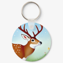 Cerf en hiver Wonderland