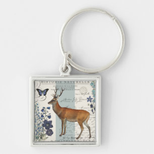 Porte-clés cerf vintage moderne