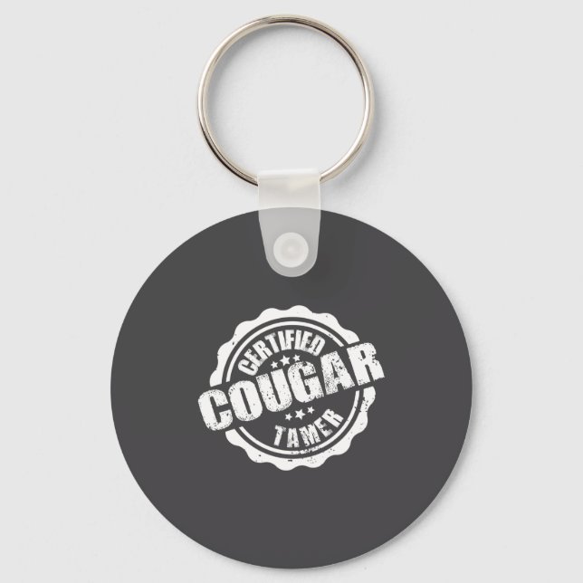 Porte-clés Certified Cougar Tamer Funny Mens Cougar Tamer  (Recto)