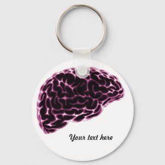 Porte-clés Cerveau X-Ray - rose