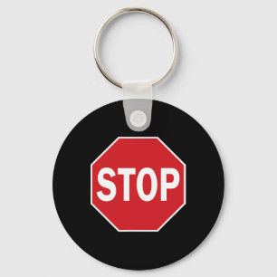 Porte-clés Cessez de signer Cadeau Novelty Road Signes Hallow