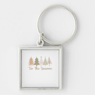 Porte-clés C'Est La Saison Arbres De Noël Whimsical Noël