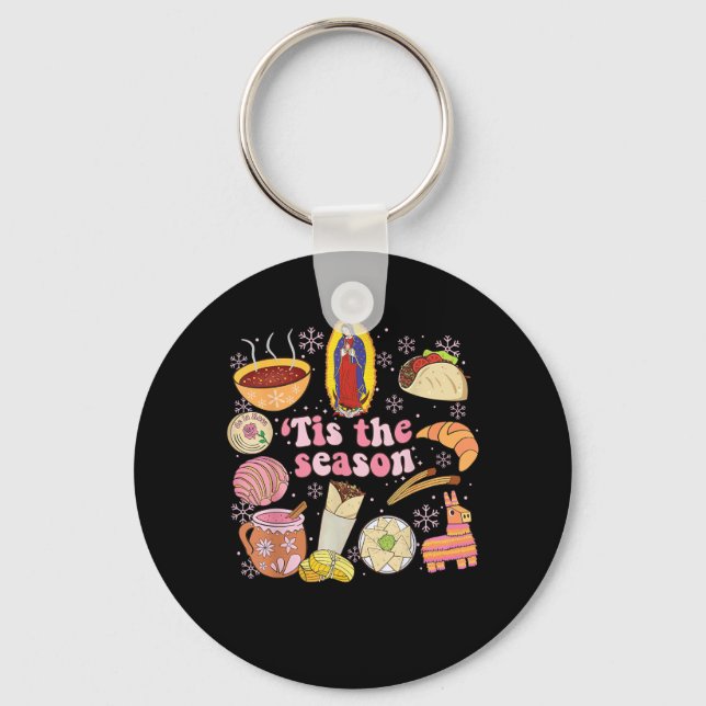 Porte-clés C'Est La Saison Fête De Noël Mexicaine (Recto)