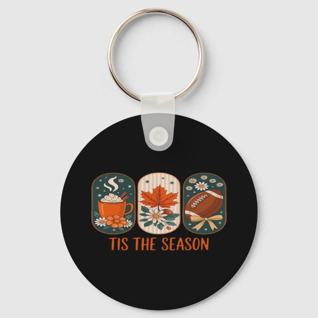 Porte-clés C'Est La Saison Football Jour, Automne Automne (Recto)