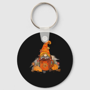 Porte-clés C'est la saison Gnomie automne café rétro vintage 