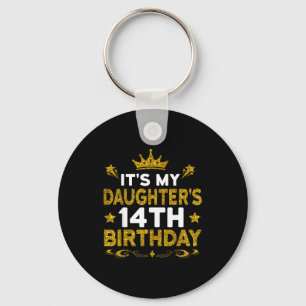 Porte-clés C'est les 14 ans de ma fille Joyeux Anniversaire 1
