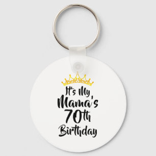 Porte-clés C'est les 70 ans de ma Maman Couronne Joyeux 70 An