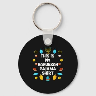 Porte-clés C'est ma chemise de pyjama de Hanukkah Chanukah ju