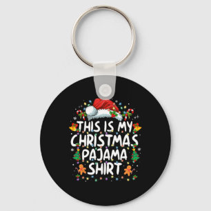 Porte-clés C'est ma chemise de pyjama de Noël drôle de Xmas P