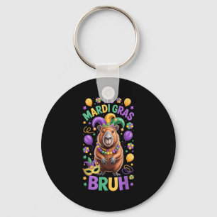 Porte-clés C'est mardi gras bruh meme capybara mardi gras