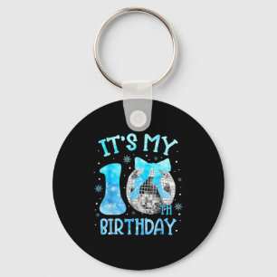 Porte-clés C'est mon 10ème anniversaire Coquette Bow Disco 10