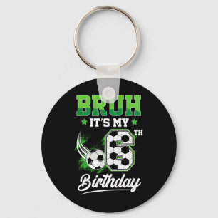 Porte-clés C'est mon 6e anniversaire garçon fan de sport 6 an