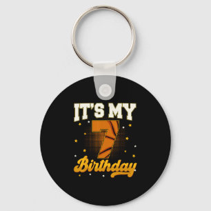 Porte-clés C'est mon 7e anniversaire Sketll Boy 7 ans Cadeaux
