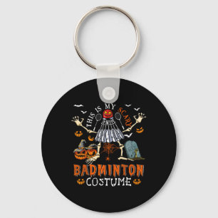 Porte-clés C'Est Mon Costume D'Halloween Inquiète Badminton