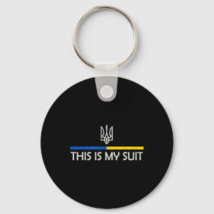 Porte-clés C'est Mon Costume Soutien Zelensky Ukrainien Souti