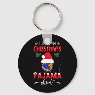 Porte-clés C'Est Mon Pyjama De Noël - Funny Volleyball Xma