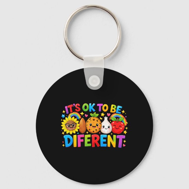 Porte-clés C'est Okay d'être différent Journée de sensibilisa (Recto)