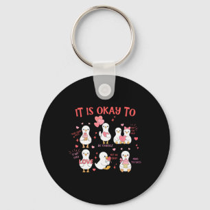 Porte-clés C'est Okay Pour Thérapeute De Santé Mentale Joli O