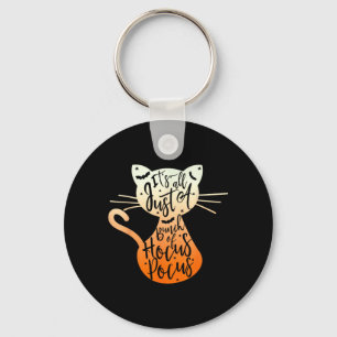 Porte-clés C'est un tas de tours de magie Halloween Chat noir