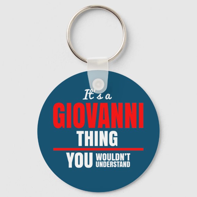 Porte-clés C'est une chose Giovanni que vous ne comprendriez  (Recto)