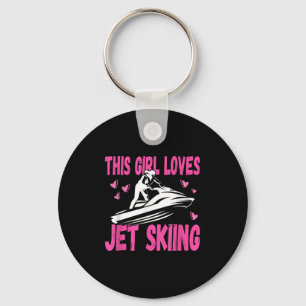 Porte-clés Cette Fille Aime Jet Ski Jet Ski Jet Girl