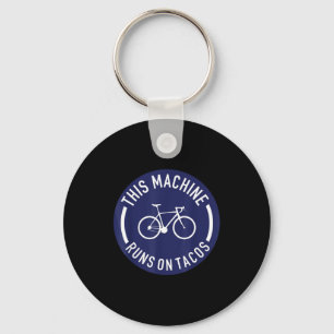 Porte-clés Cette machine fonctionne à tacos Bicyclette Vélo f