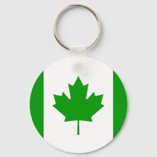 Porte-clés Chaîne clé verte Canada-drapeau