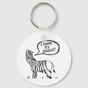 Porte-clés Chaîne clé Zebra Funny