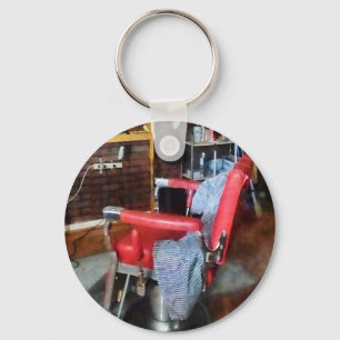 Porte-clés Chaise de coiffeur rouge