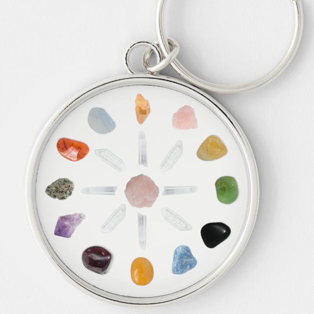 Porte-clés *~* Chakra Crystal Energy Gemstone (Devant)
