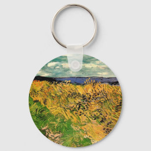 Porte-clés Champ de blé aux bleuets de Vincent van Gogh