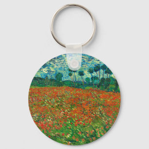 Porte-clés Champ de coquelicots de Vincent Van Gogh Beaux-Art