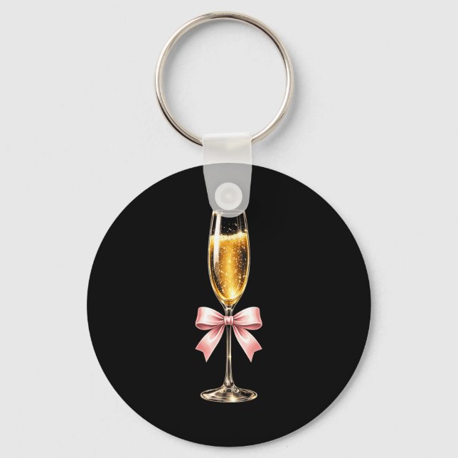 Porte-clés Champagne With Nk Bow For Women Luxurious New Year (Recto)