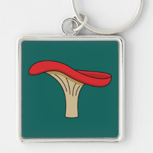 Porte-clés Champignons rouges caricaturés