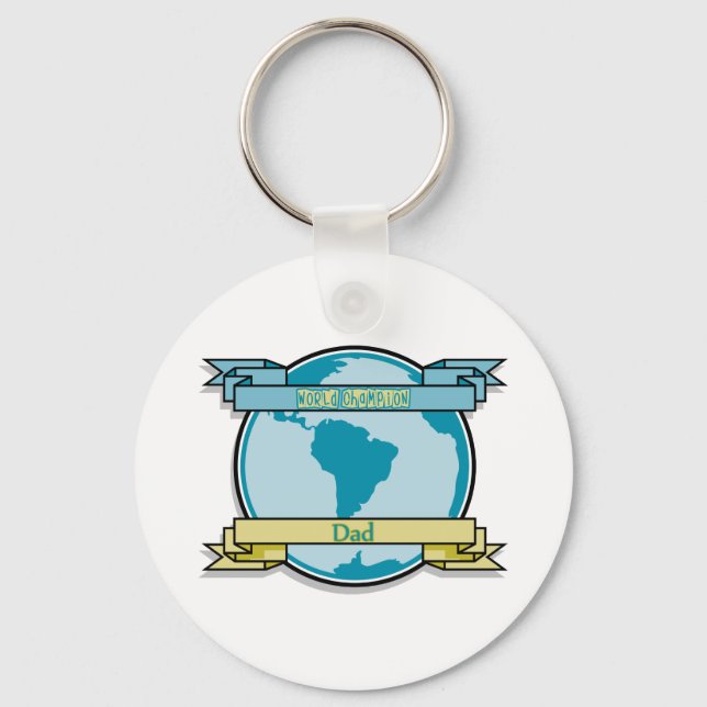 Porte-clés Champion du Monde Papa (Recto)