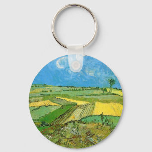 Porte-clés Champs de blé de Van Gogh à Auvers sous un ciel nu