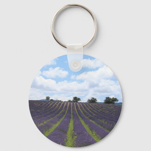 Porte-clés Champs de lavande violette près de Sault (Recto)