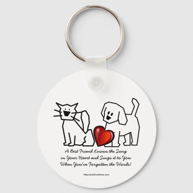 Porte-clés Chanson de la collection Best Friends (Recto)