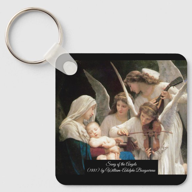 Porte-clés Chanson des Anges Bouguereau (Recto)