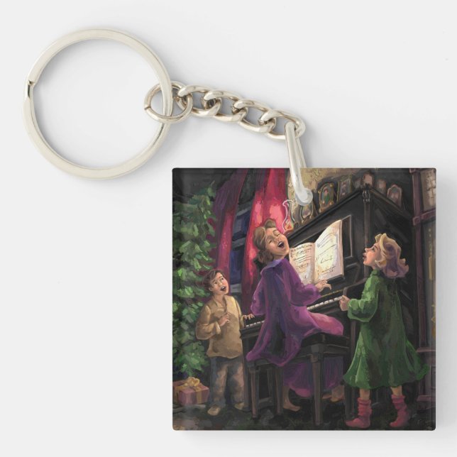 Porte-clés Chant de Noël le long (Devant)