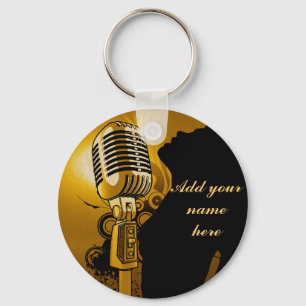 Porte-clés Chanteur Je Suis, Gold_