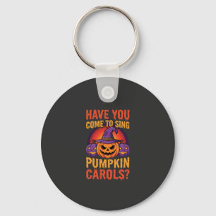 Porte-clés Chants de citrouille d'Halloween Chapeau de sorciè